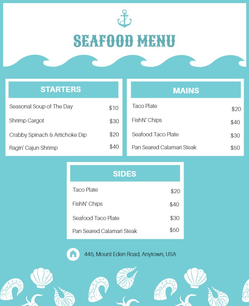 Latest Menu Card Design Ideas For Your Inspiration