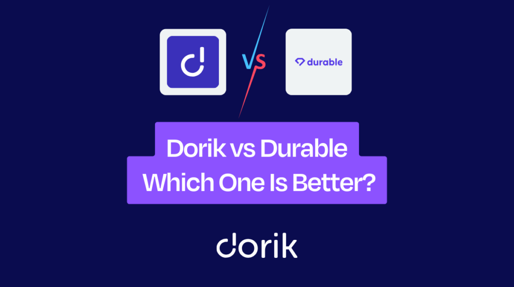Dorik Vs Durable: Which is the Best Ai Website Builder?